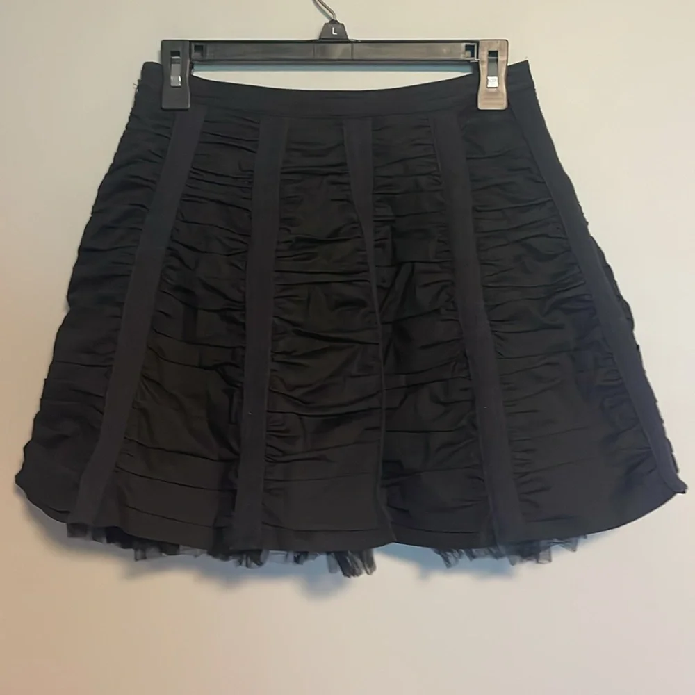 Betsey Johnson Black Ruffle Skirt Size 4 - Picture 2 of 6